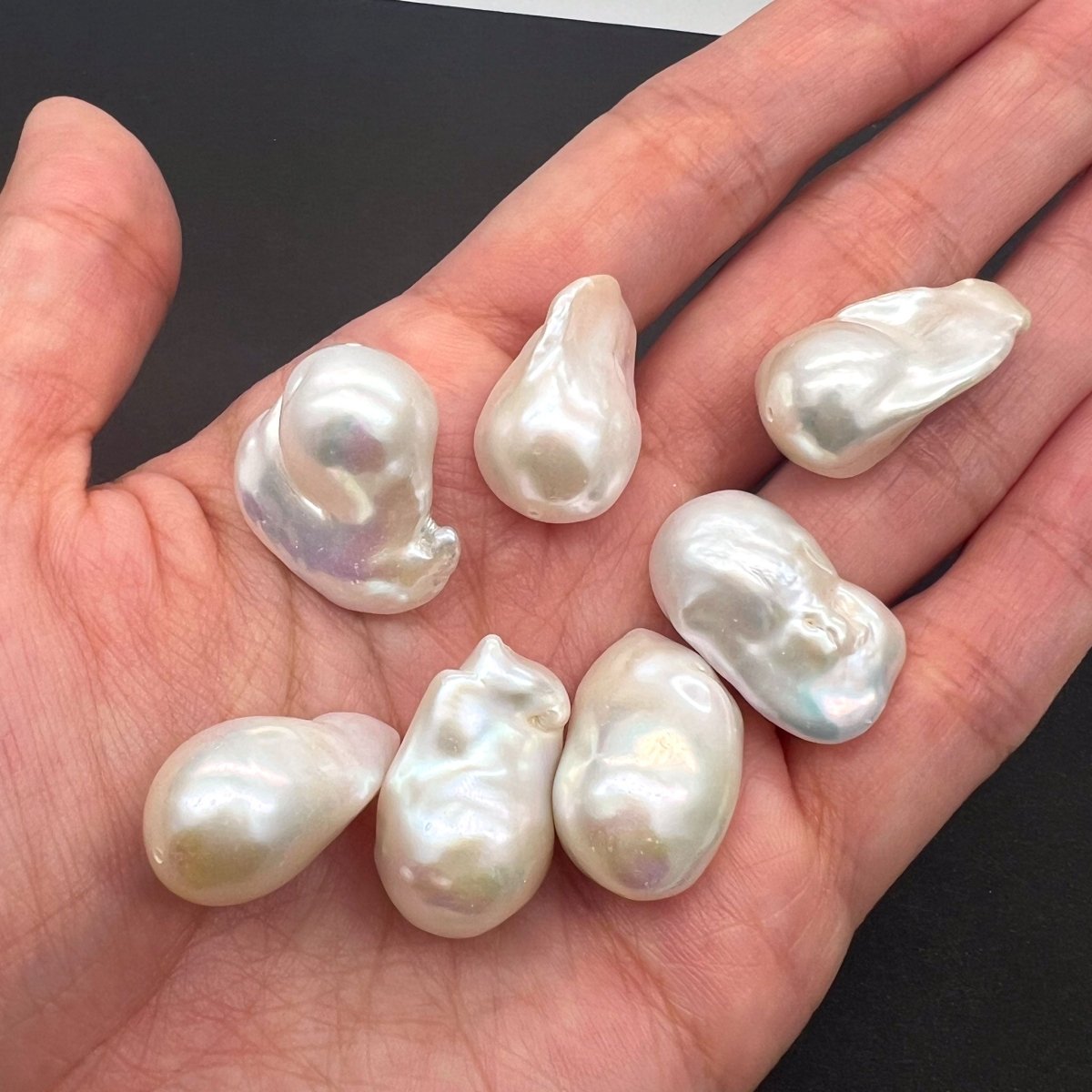 淡水パール メタリック オイスターバロック ラリマー カルセドニー