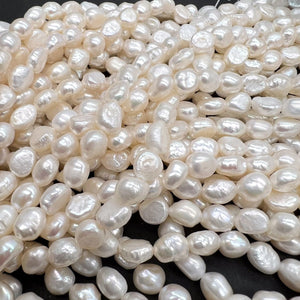訳あり特価*穴サイズ0.8ｍｍ*無核*ライス*淡水パール*約7×6ｍｍ前後 - aoneko_gems