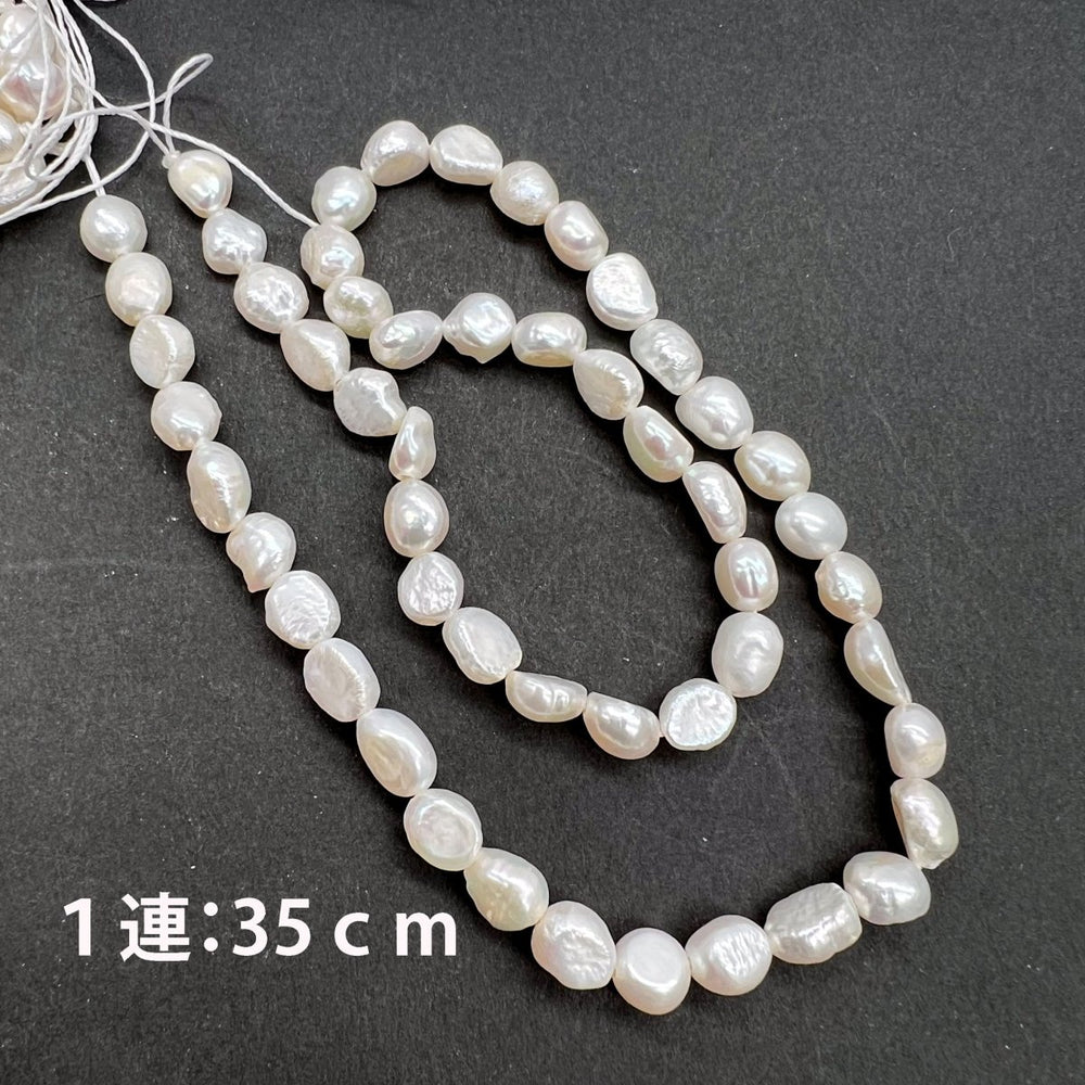 訳あり特価*穴サイズ0.8ｍｍ*無核*ライス*淡水パール*約7×6ｍｍ前後 - aoneko_gems