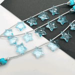☆星カット*ブルートパーズ*約10～12ｍｍ前後*MI001 - 07907 - aoneko_gems