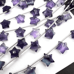 品質良しフローライト*星カット*約10ｍｍ前後*MI003 - 02703 - aoneko_gems