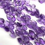 ひらり♪ペアシェイプのつぼみカット♪*アメジスト*約11×8ｍｍ*MI001 - 13403 - aoneko_gems