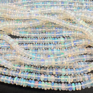 1/2連*お得だけどギラギラ*エチオピアオパール*スムースロンデル連 - aoneko_gems