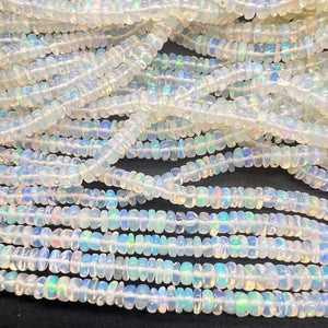 1/2連*お得だけどギラギラ*エチオピアオパール*スムースロンデル連 - aoneko_gems