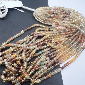 1/2連＊ジルコン*ロンデルカット＊約3.0～4.3ｍｍ前後 - aoneko_gems