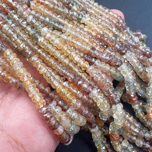 1/2連＊ジルコン*ロンデルカット＊約3.0～4.3ｍｍ前後 - aoneko_gems