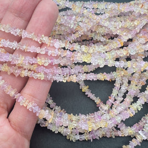 1/2連*可愛い春色♪マルチカラーサファイア*さざれ連*約4.0ｍｍ - aoneko_gems
