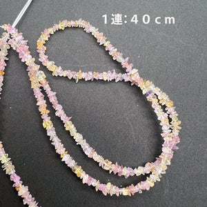 1/2連*可愛い春色♪マルチカラーサファイア*さざれ連*約4.0ｍｍ - aoneko_gems