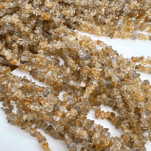 1/2連*テリテリ＆ナチュラル*85ｃｍ連！*天然ジルコン*さざれ連*約3.5～5.0ｍｍ - aoneko_gems