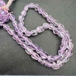 1/2連＊ライトアメジスト＊タンブルカット連＊約8×7ｍｍ前後 - aoneko_gems