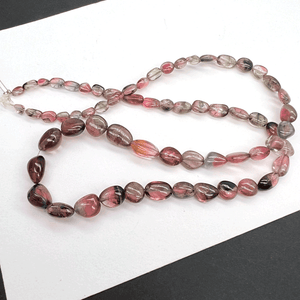 １連のみ*バイカラートルマリン(ウォーターメロントルマリン)*スムースオーバル*約3.8×3.3～8.8×8.2ｍｍ - aoneko_gems