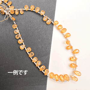 1/4連*高品質*スペサルティンガーネット（ファンタガーネット）*ペアシェイプカット*約5×4～6.5×4ｍｍ - aoneko_gems