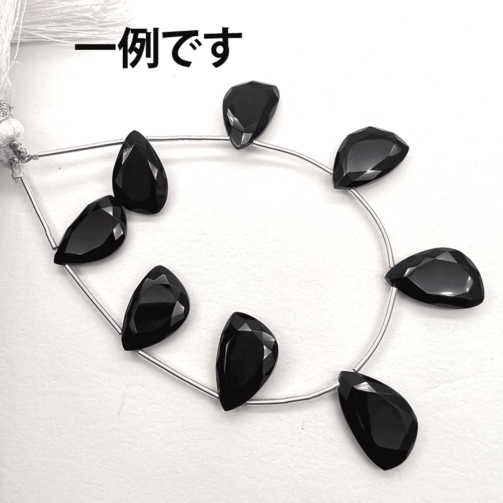 クールなブラックオニキス*セイルカット*約14.5×9.5ｍｍ前後*MI003 - 01503 - aoneko_gems