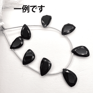 クールなブラックオニキス*セイルカット*約14.5×9.5ｍｍ前後*MI003 - 01503 - aoneko_gems