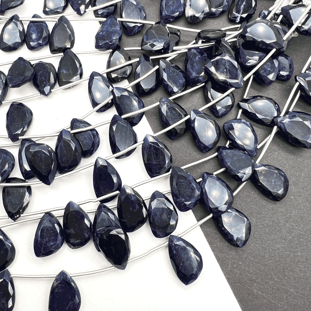 高品質ソーダライト*セイルカット*約14.5×9.5ｍｍ前後*MI003 - 01903 - aoneko_gems