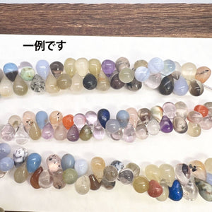 1/4連＊お安めB品♪ミックスストーン＊ぷるぷるスムースドロップ連 - aoneko_gems