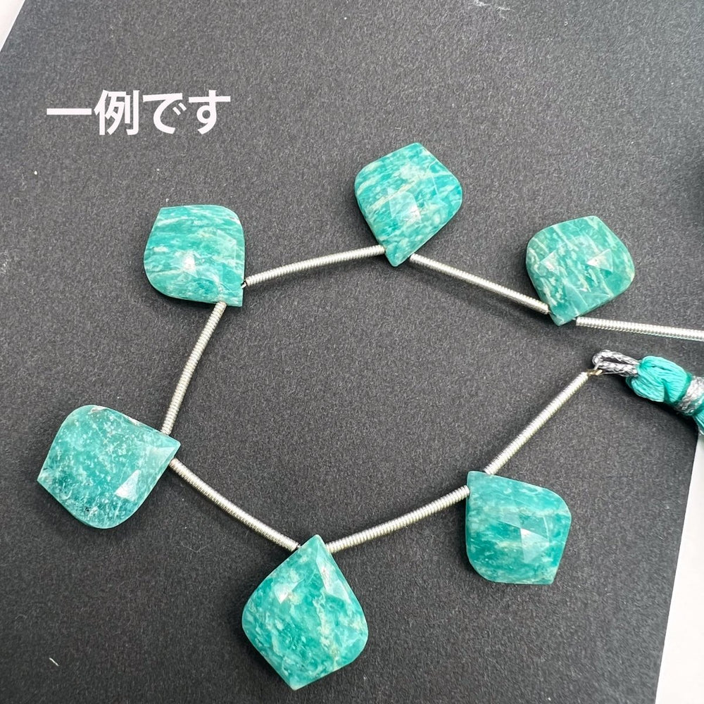 ロシア産アマゾナイト*モロッカンカット*約16×14ｍｍ前後 - aoneko_gems