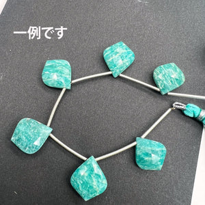 ロシア産アマゾナイト*モロッカンカット*約16×14ｍｍ前後 - aoneko_gems