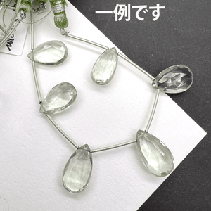 高品質*大粒プラシオライト*すっきりペアシェイプカット*約17×9ｍｍ前後*MI003 - 02803 - aoneko_gems