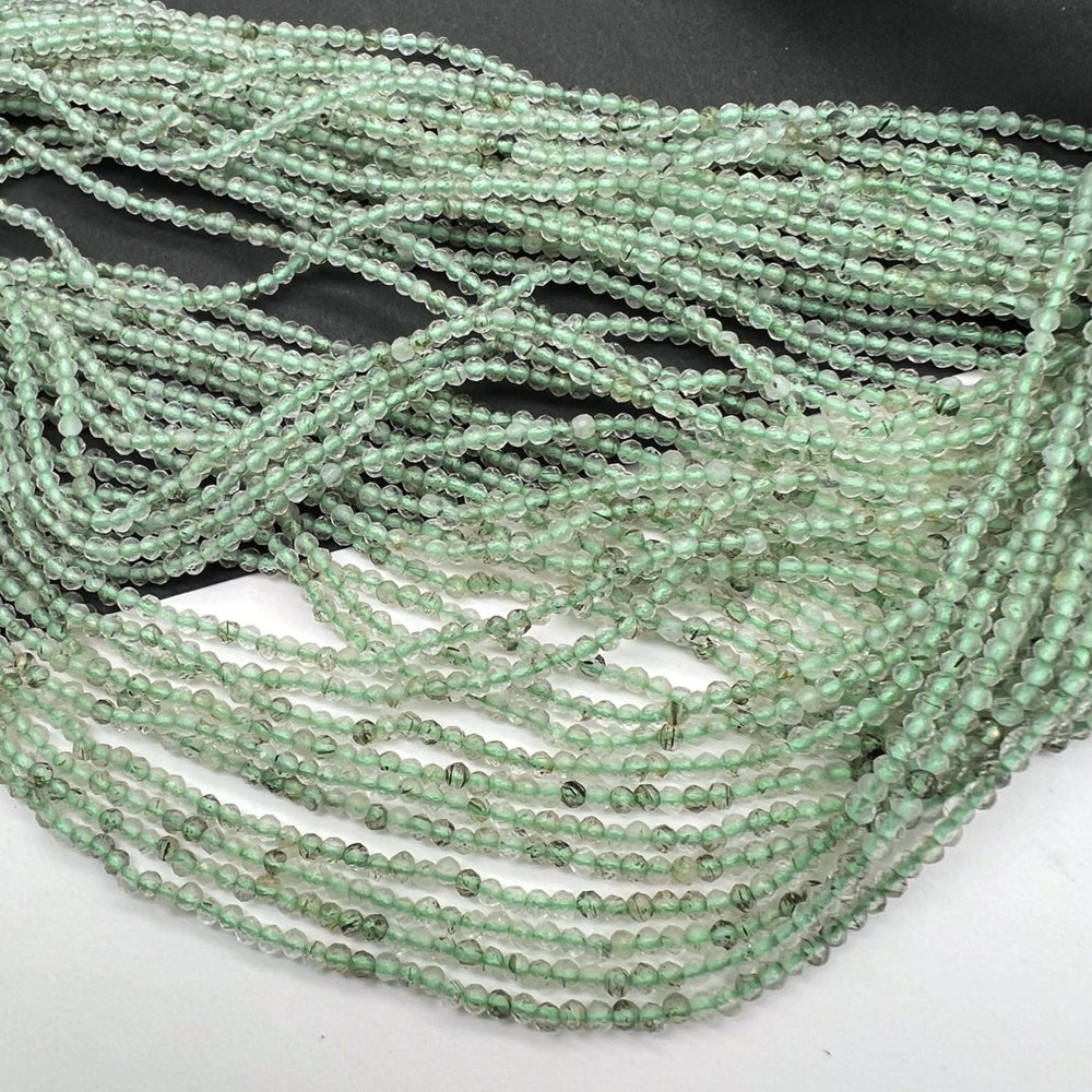 特価*極小*グリーンルチルクォーツ*ラウンドカット*約1.9ｍｍ - aoneko_gems