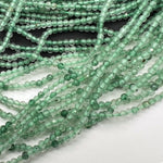特価*極小*グリーンストロベリークォーツ(染め）*ラウンドカット*約2.0ｍｍ - aoneko_gems