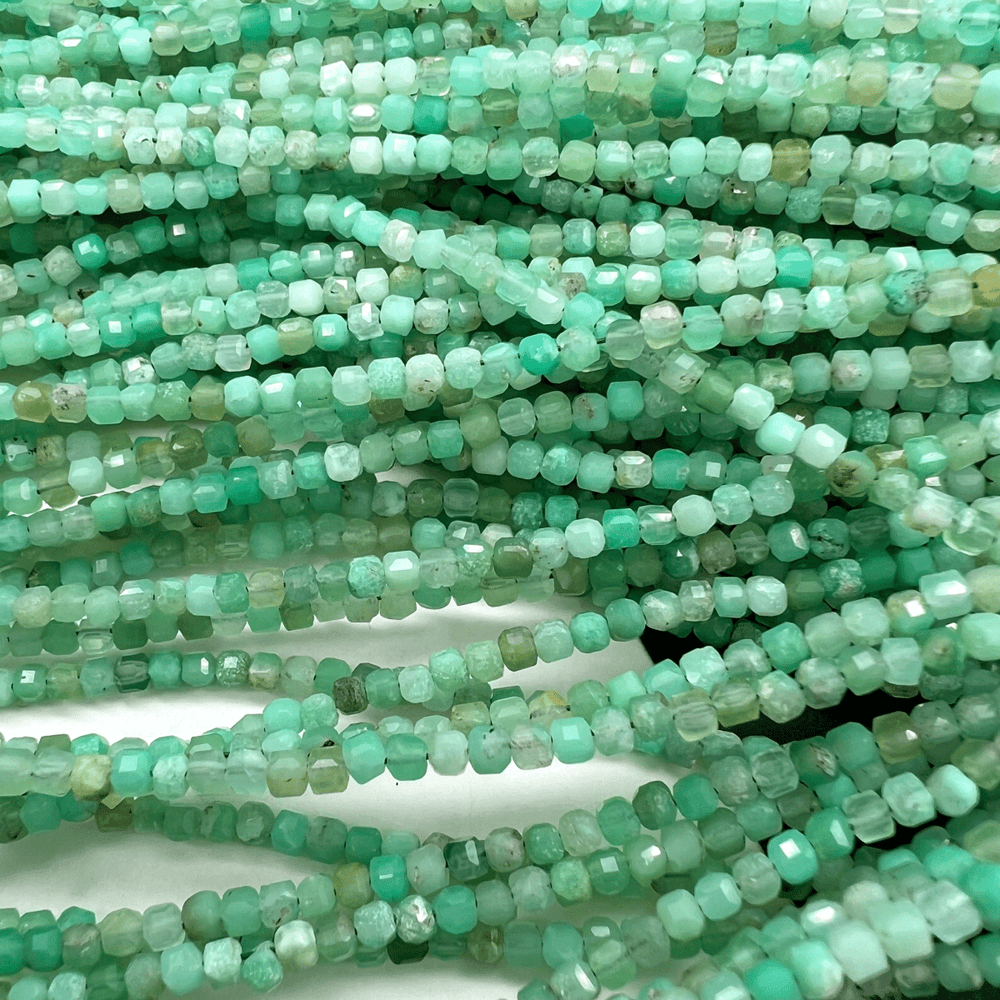 高品質*クリソプレーズ*キューブカット*約2.0ｍｍ*MI004 - 05402 - aoneko_gems