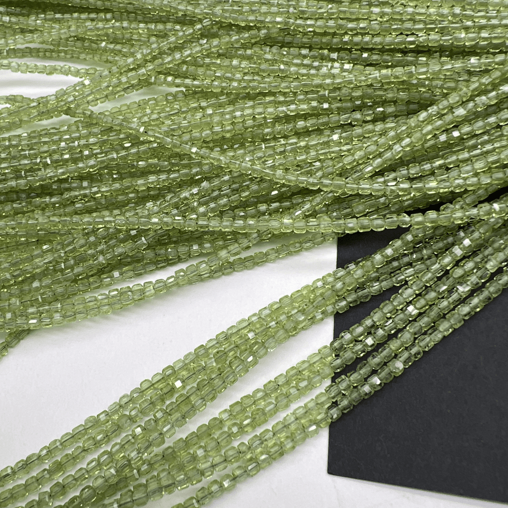 特価*ペリドット*キューブカット*約2.0ｍｍ*MI005 - 04001 - aoneko_gems