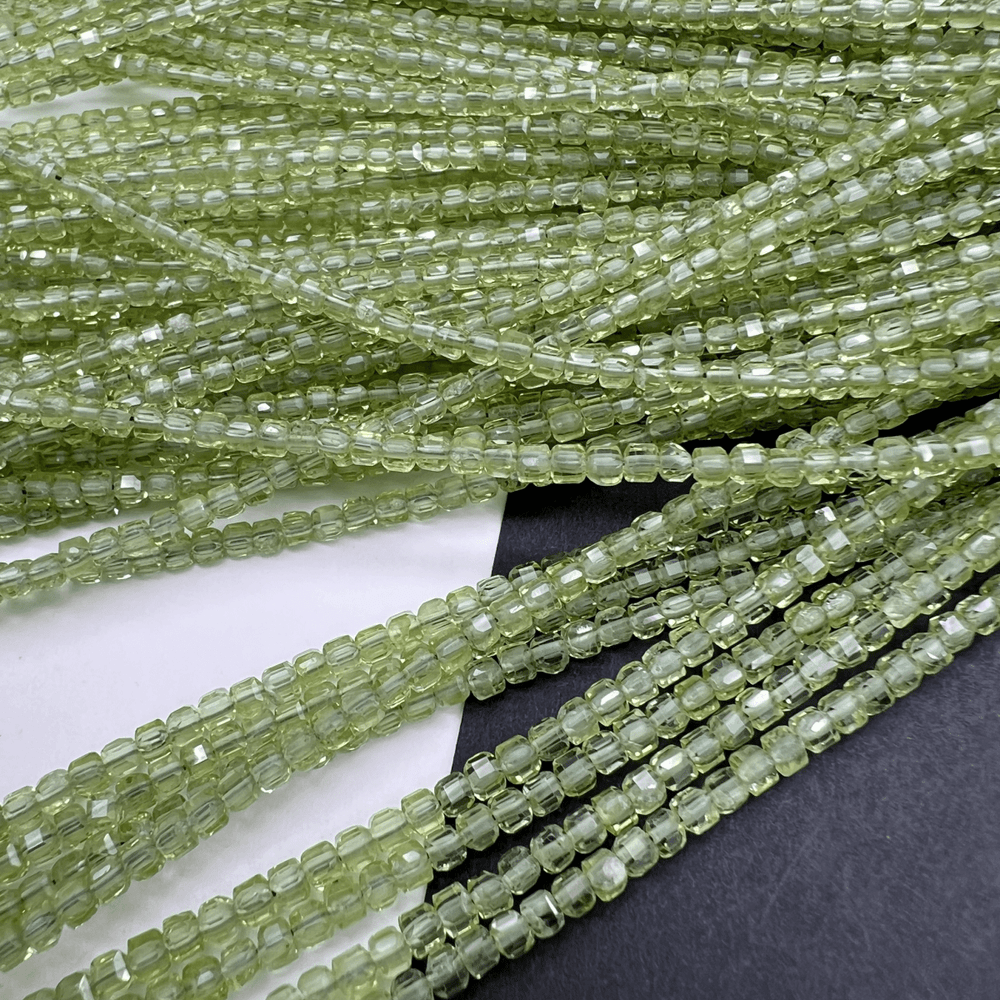 特価*ペリドット*キューブカット*約2.0ｍｍ*MI005 - 04001 - aoneko_gems