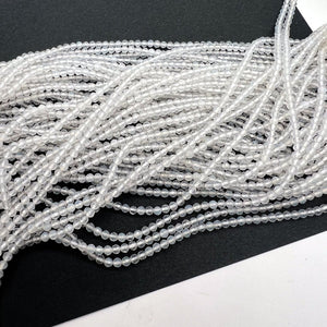 極小*ホワイトアゲート*ラウンドカット*約2.2ｍｍ - aoneko_gems