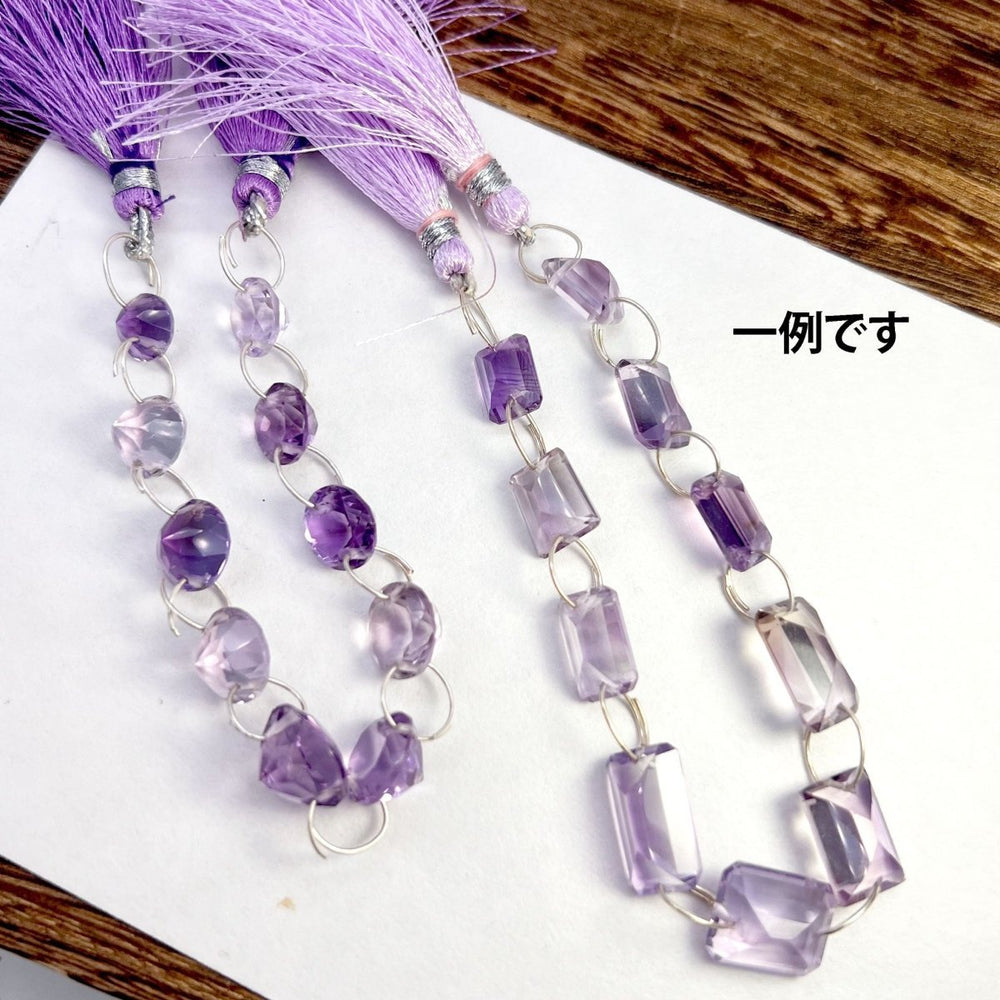 ＊お値下げ2500＊きらっと大粒ダブルホール*アメジスト - aoneko_gems