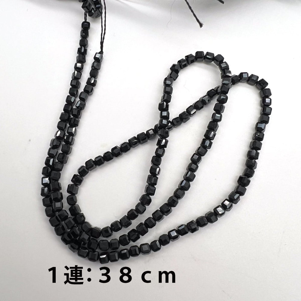 高品質ブラックスピネル*キューブカット*約2.5ｍｍ - aoneko_gems