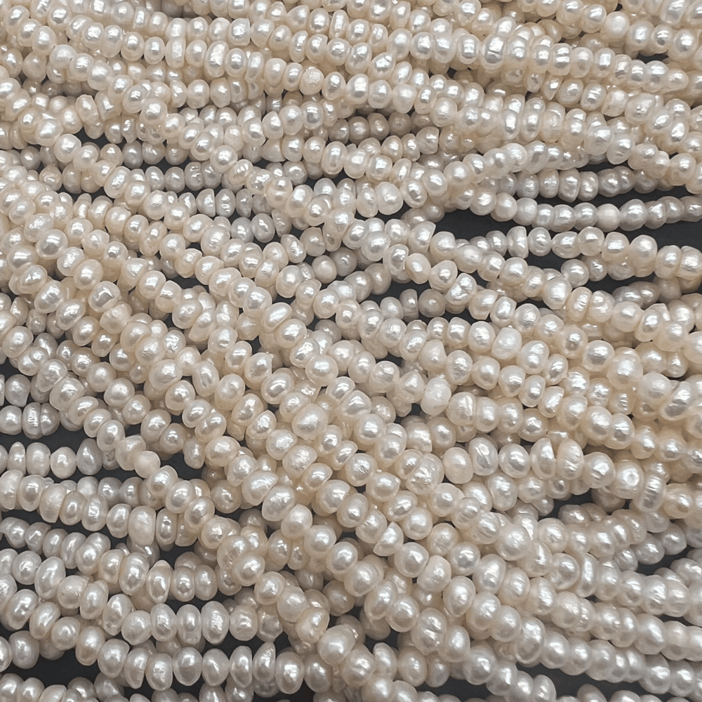 小さいロンデル*淡水パール*約3.0～3.5ｍｍ*MI004 - 06402 - aoneko_gems