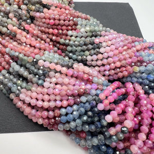 マルチカラーサファイア*ラウンドカット*約3.0ｍｍ - aoneko_gems