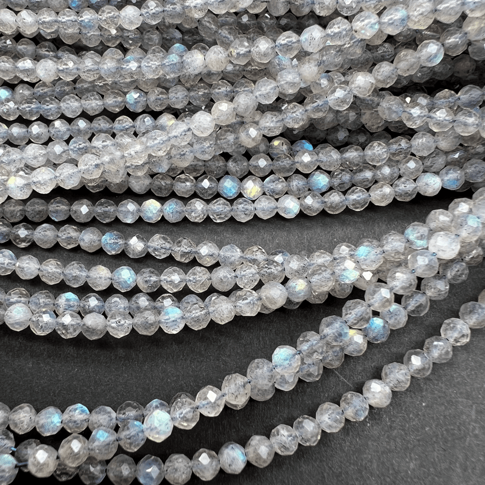 特価*ラブラドライト*ラウンドカット*約3.0ｍｍ*MK004 - 04701 - aoneko_gems