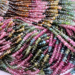 お得♪マルチカラートルマリン*ロンデルカット*約3.3～3.5ｍｍ - aoneko_gems