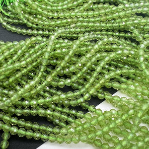 ペリドット＊ラウンドカット＊約3.4ｍｍ - aoneko_gems