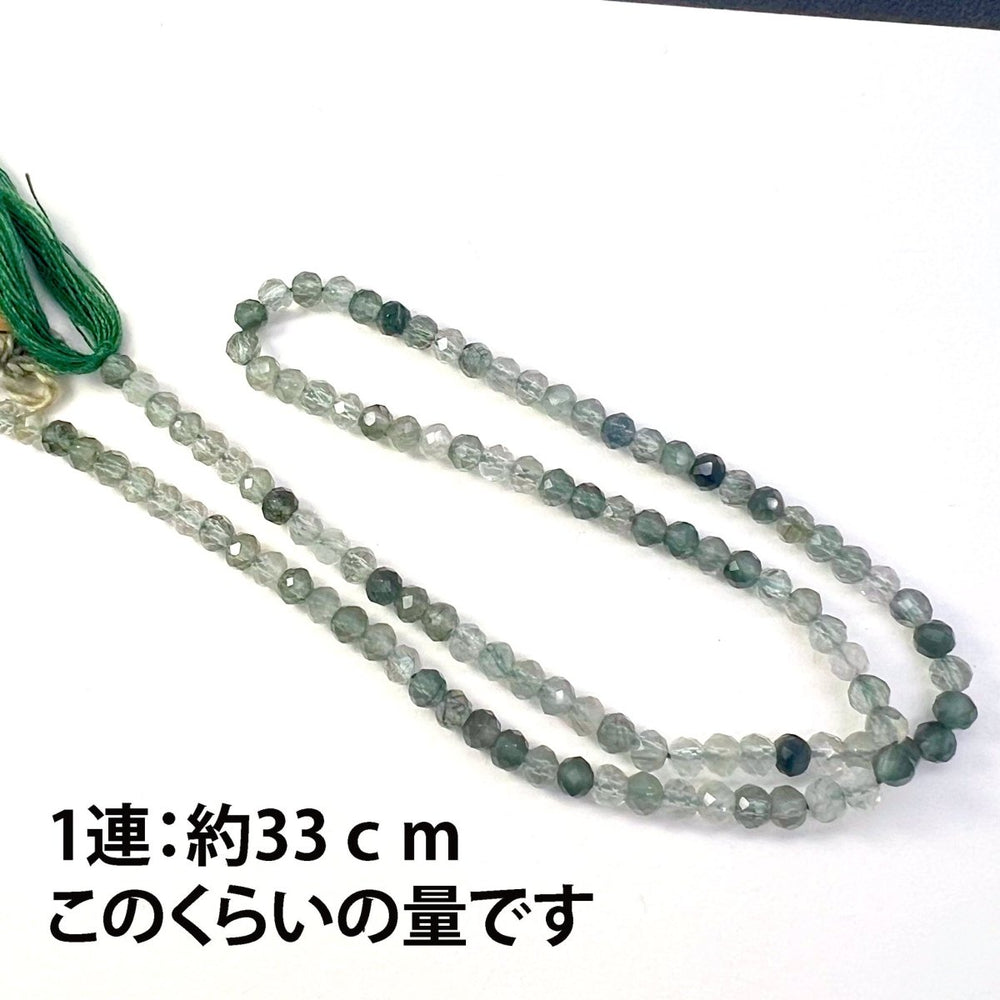 グリーンルチルクォーツ*ラウンドカット*約3.4ｍｍ - aoneko_gems