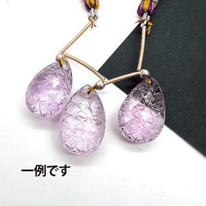 ３粒セット*高品質*大粒アメトリン*カービング・ペアシェイプカット*MI001 - 00805 - aoneko_gems