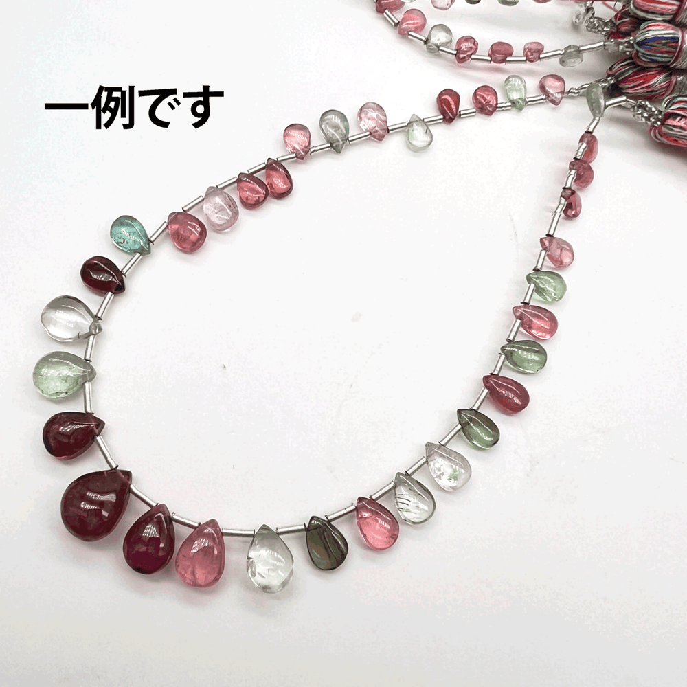ぷるぷるマルチカラートルマリン*スムースペアシェイプ*約4×3～9×7ｍｍ前後*MI003 - 01409 - aoneko_gems