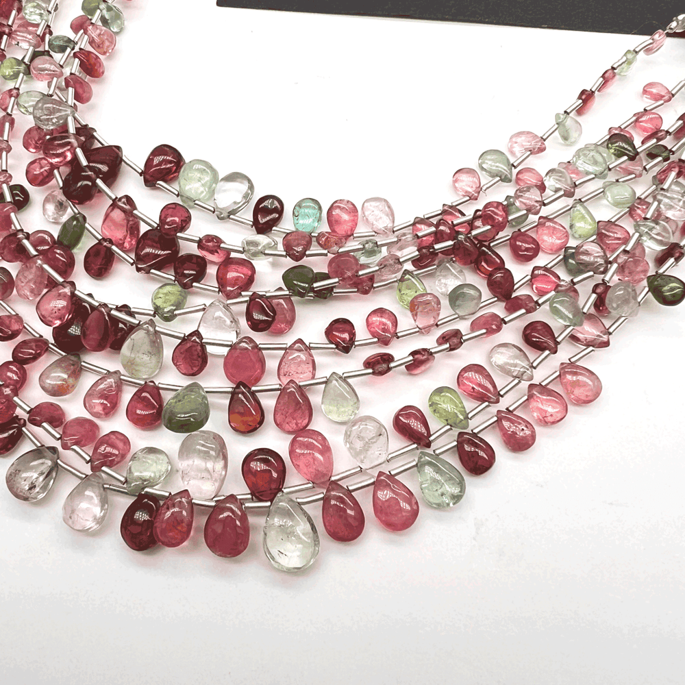 ぷるぷるマルチカラートルマリン*スムースペアシェイプ*約4×3～9×7ｍｍ前後*MI003 - 01409 - aoneko_gems