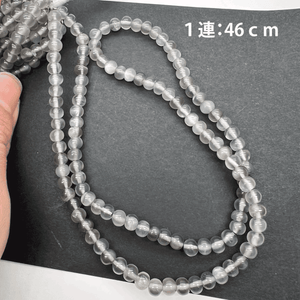 グレームーンストーン*丸めロンデル*スムースロンデル*約4.5ｍｍ*SH001 - 0040505 - aoneko_gems