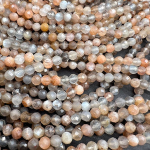 大きめ4ｍｍ*チョコレートムーンストーン*ラウンドカット*約4.0ｍｍ*MK001 - 0401 - aoneko_gems