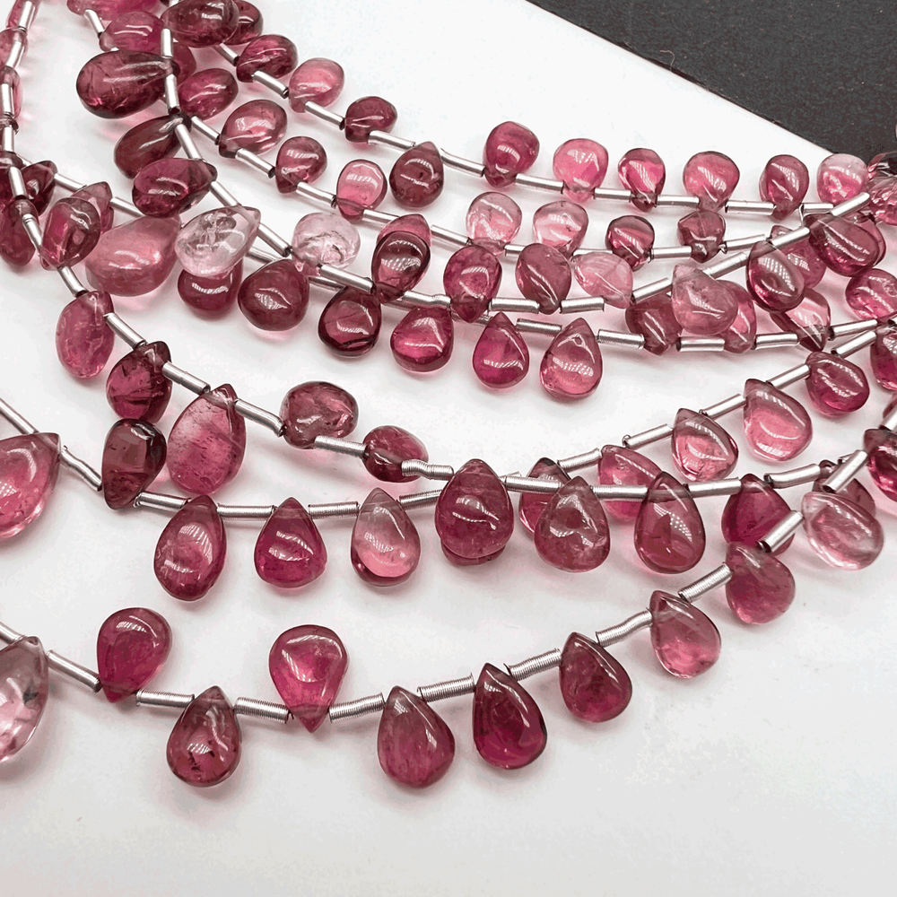 ピンクトルマリン*スムースペアシェイプ*約５×3.5～8.5×5.5ｍｍ前後*MI003 - 00109 - aoneko_gems