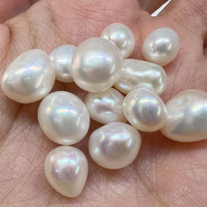 （無穴）５個*無核淡水パール*バロック*約7～10ｍｍ - aoneko_gems