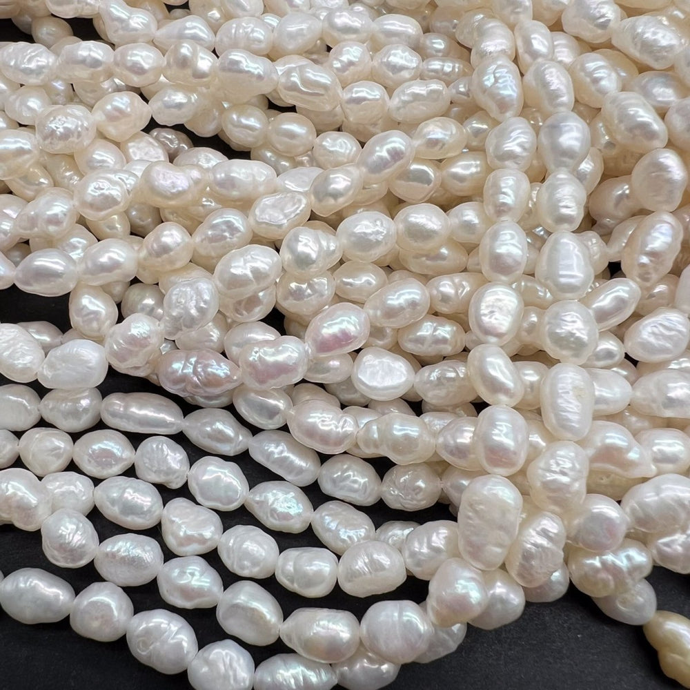 無核*淡水パール*ぷっくりライス*約6.5×5ｍｍ前後*オールノットにも♪MK001 - 0801 - aoneko_gems