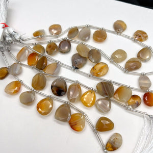 モンタナアゲート*ローズカット*8粒*約14×12ｍｍ前後 - aoneko_gems