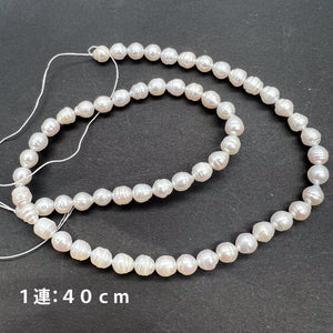 オールノットにオススメ♪＊サークルあるけどピカピカ＊淡水パール＊ライス*約8×6ｍｍ前後 - aoneko_gems