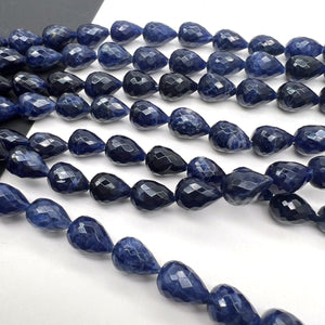 高品質ソーダライト*貫通ドロップカット*約9×7ｍｍ前後 - aoneko_gems