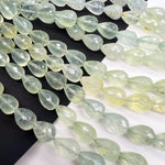 マスカット色のプレナイト＊貫通ドロップカット＊約9×7ｍｍ前後 - aoneko_gems