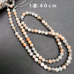 大きめ4ｍｍ*チョコレートムーンストーン*ラウンドカット*約4.0ｍｍ*MK001-0401